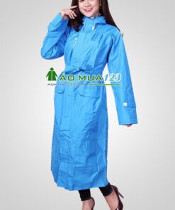 Áo mưa măng tô vải dù siêu nhẹ