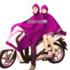 Áo mưa vải dù 2 đầu màu tím