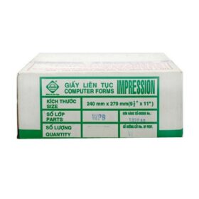 Giấy liên tục 1 liên 240x279mm - chia 2