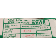 Giấy liên tục 5 liên 240x279 mm