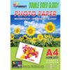 Giấy in ảnh A4 Parrot 2 mặt trơn 260gsm 50 tờ