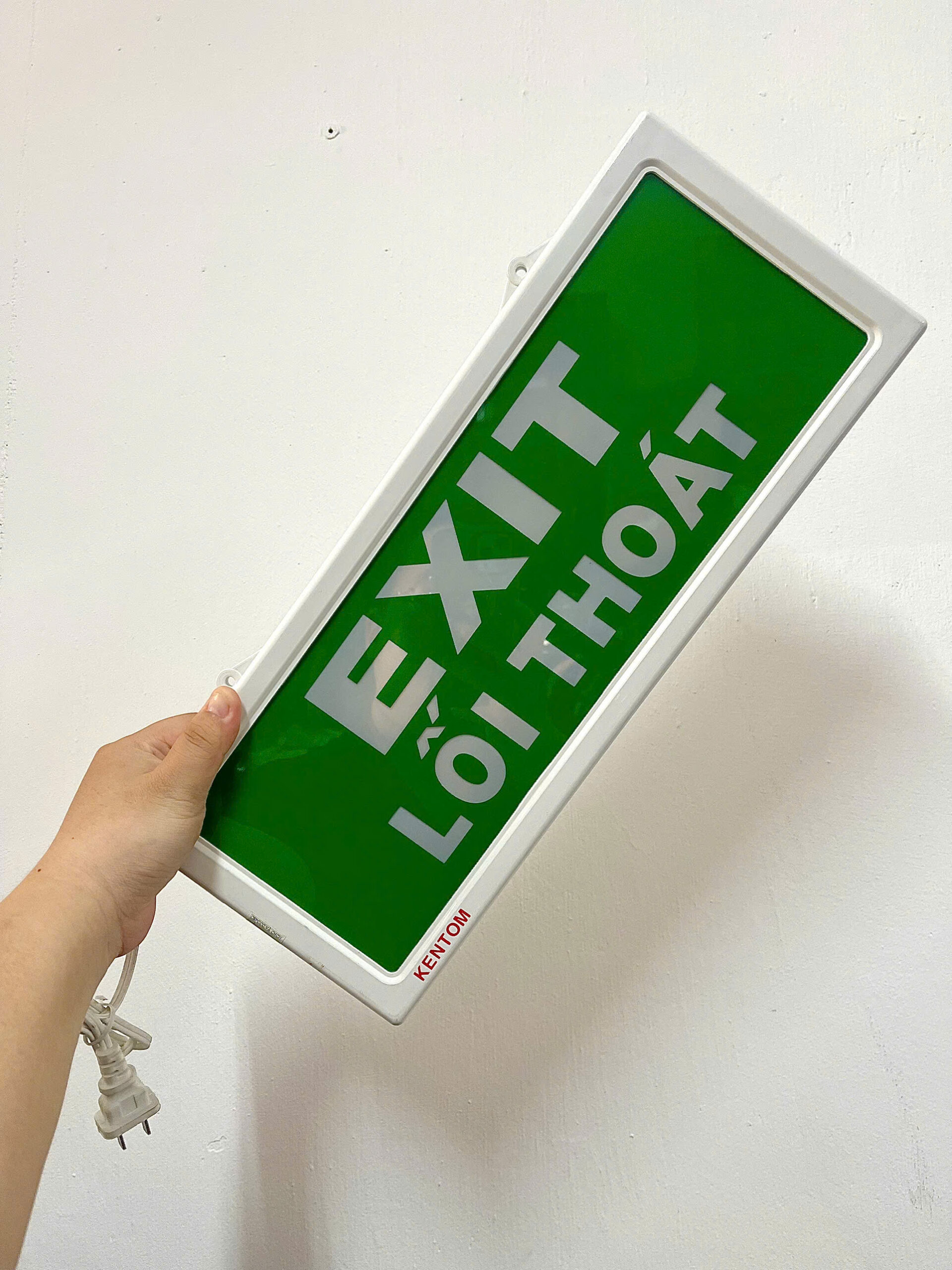 ĐÈN EXIT KENTOM KT- 610 – 1 MẶT (Có tem kiểm định) - Ảnh 3